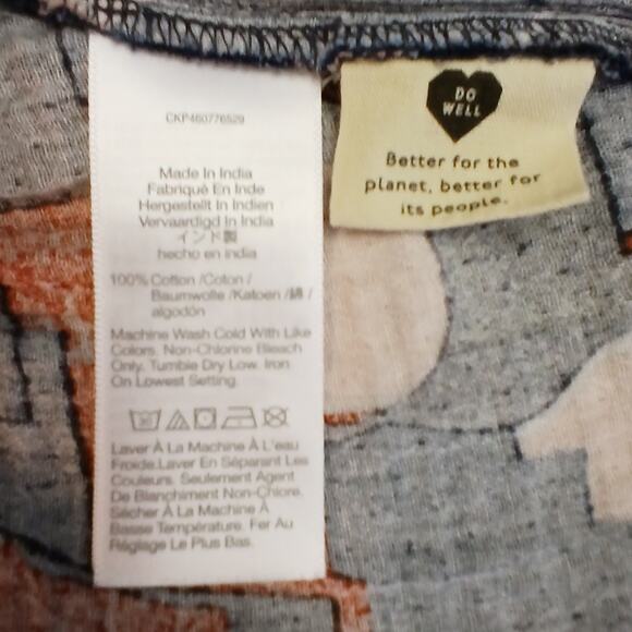 Madewell SZ M Lightestspun Tie Strap Ruffle Hem Cover Up Dress Color Collage NWT - Picture 7 of 7